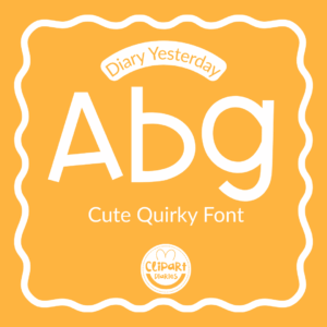 diary yesterday font