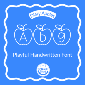 diary apples font