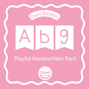 diary banners font