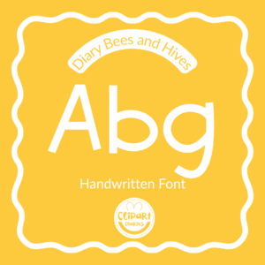 diary bees and hives font