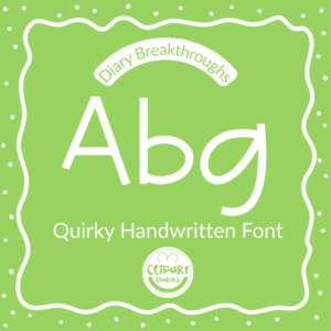 diary breakthroughs font