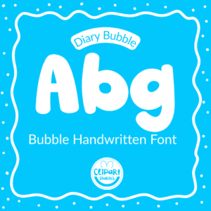 diary bubble font