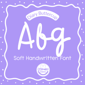 diary buttercup font