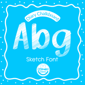 diary chalkboard font
