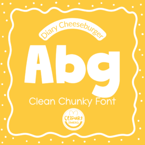 diary cheeseburger font