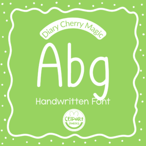 diary cherry magic font
