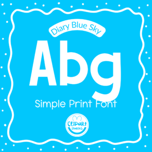 diary blue sky font
