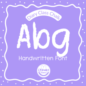 diary class chalk font