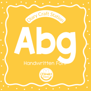 diary craft station font