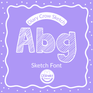 Diary Crow Sketch Font