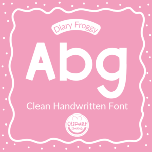 diary froggy font