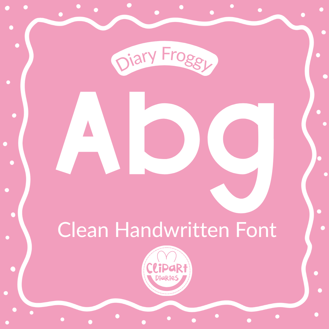 diary froggy font