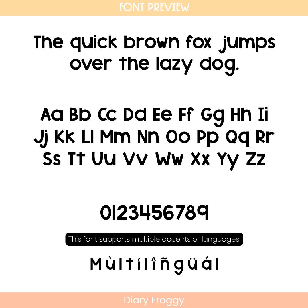 Diary Froggy Font - Image 4