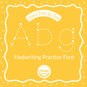 dot to dot tracing font