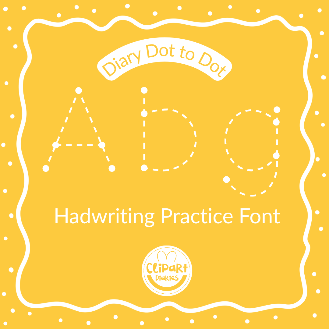 dot to dot tracing font