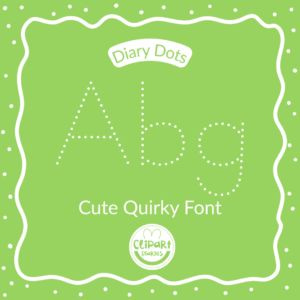 dotted tracing font for handwriting practice