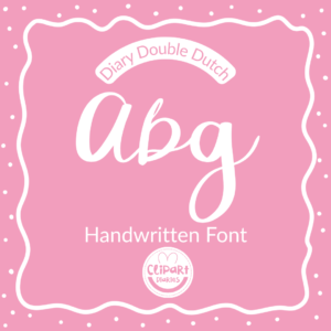 diary double dutch font