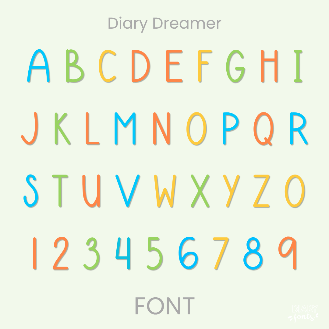 diary dreamer font