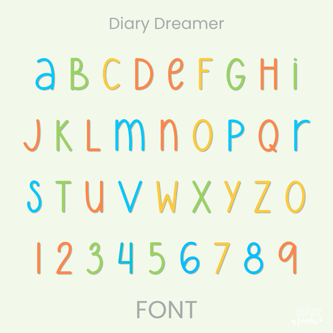 diary dreamer font