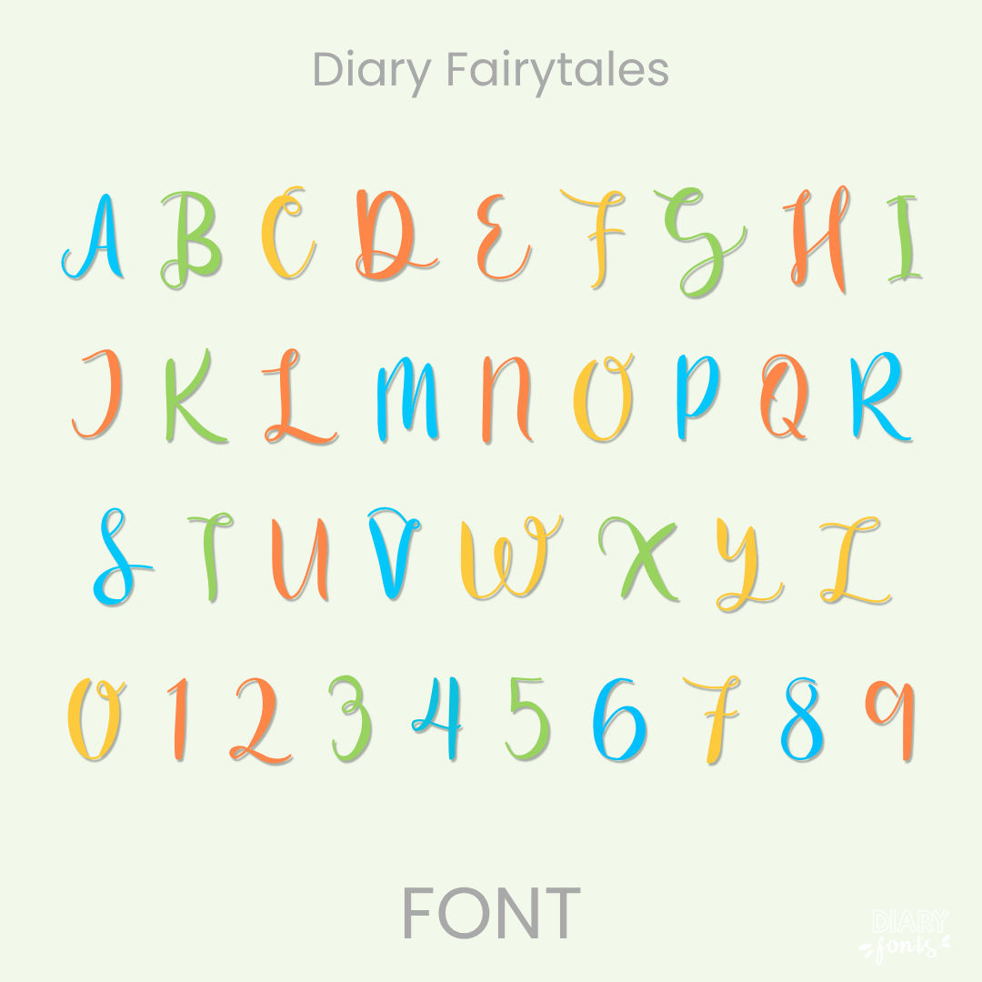 diary fairytales font
