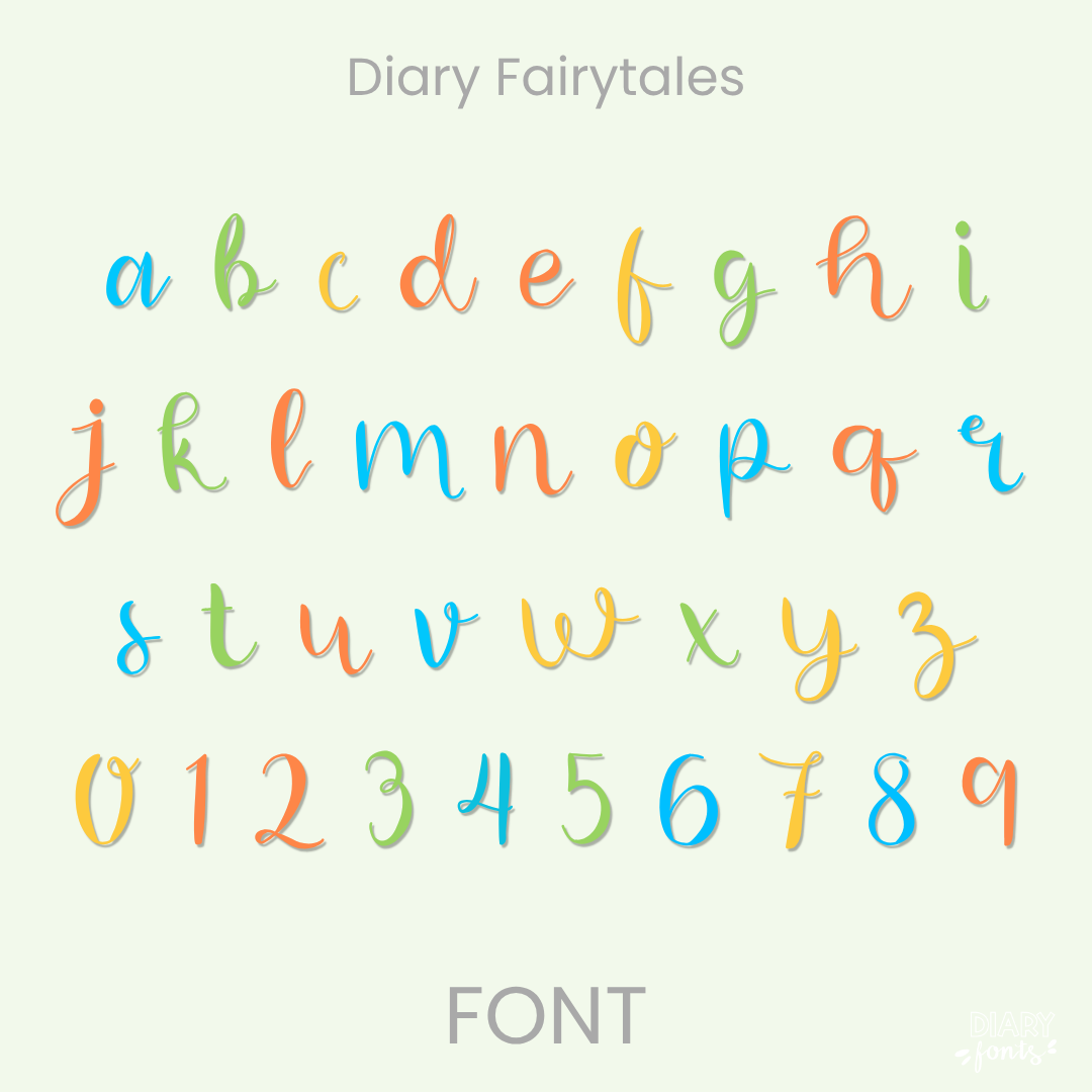 diary fairytales font