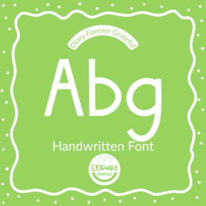 diary forever grateful font