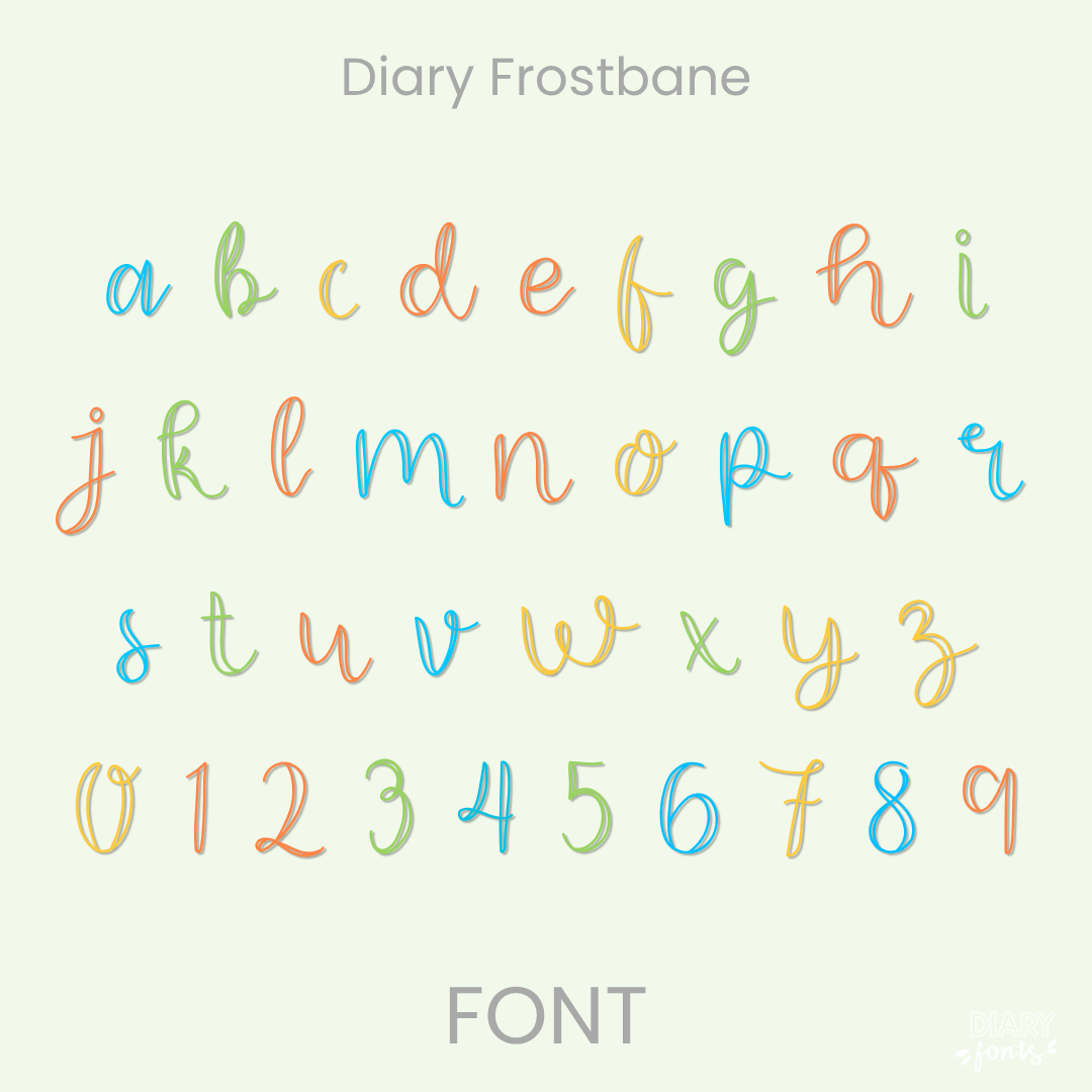 diary frostbane font