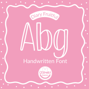 diary fruitful font