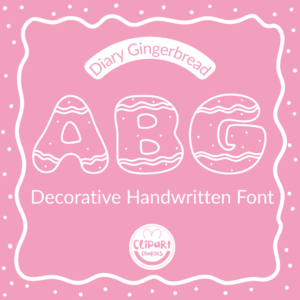 diary gingerbread font