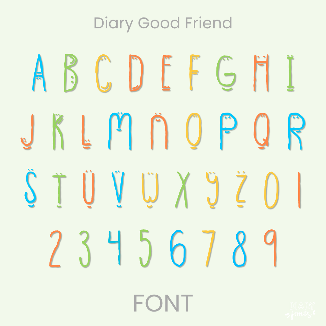 diary good friend font