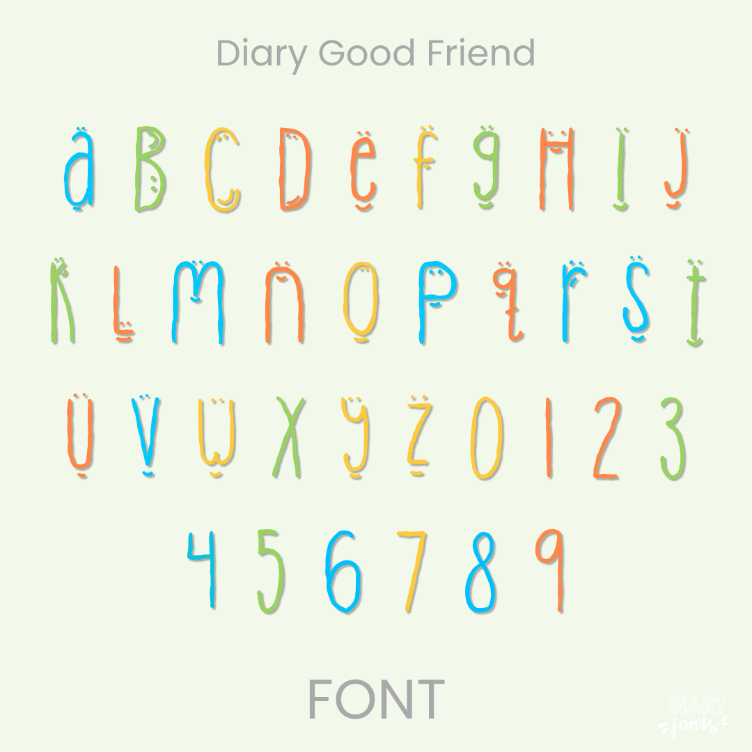diary good friend font
