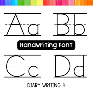 tracing font with lines