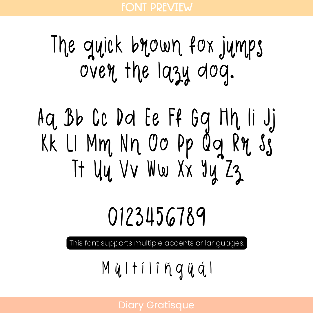 Diary Gratisque Font - Free Personal Use - Image 4