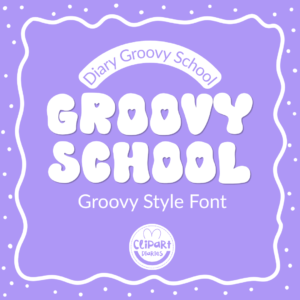 diary groovy school font