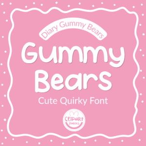 diary gummy bears font