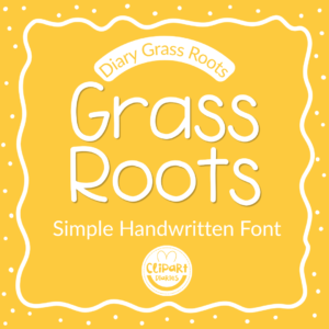 cute handwritten font - diary grass roots