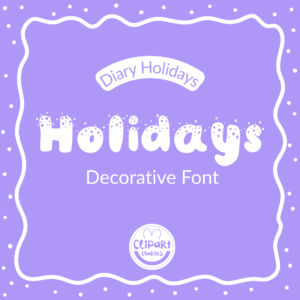 diary holidays font