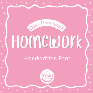 diary homework font for teachers