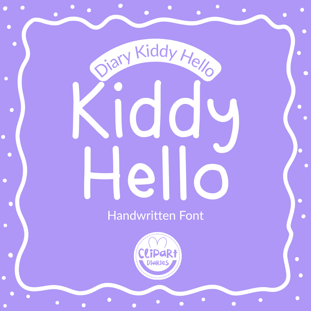 kid writing font - handwritten font for teachers and crafters