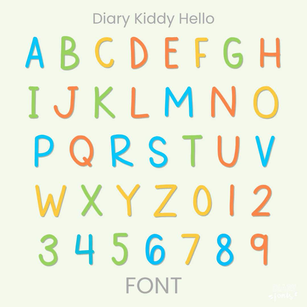 kid writing font - handwritten font for teachers and crafters