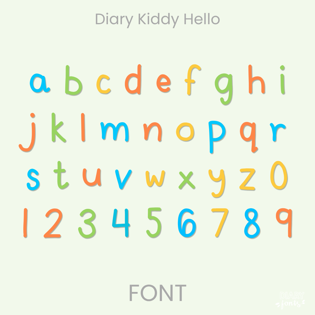 kid writing font - handwritten font for teachers and crafters
