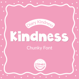 chunky font for teachers and crafters