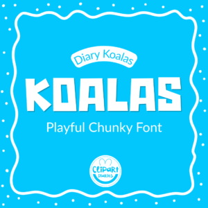 playful and chunky font for teachers and crafters