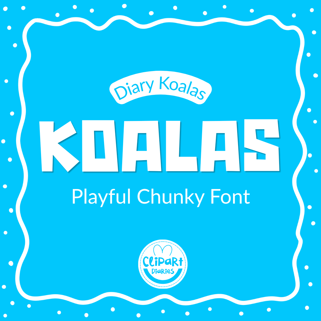 playful and chunky font for teachers and crafters