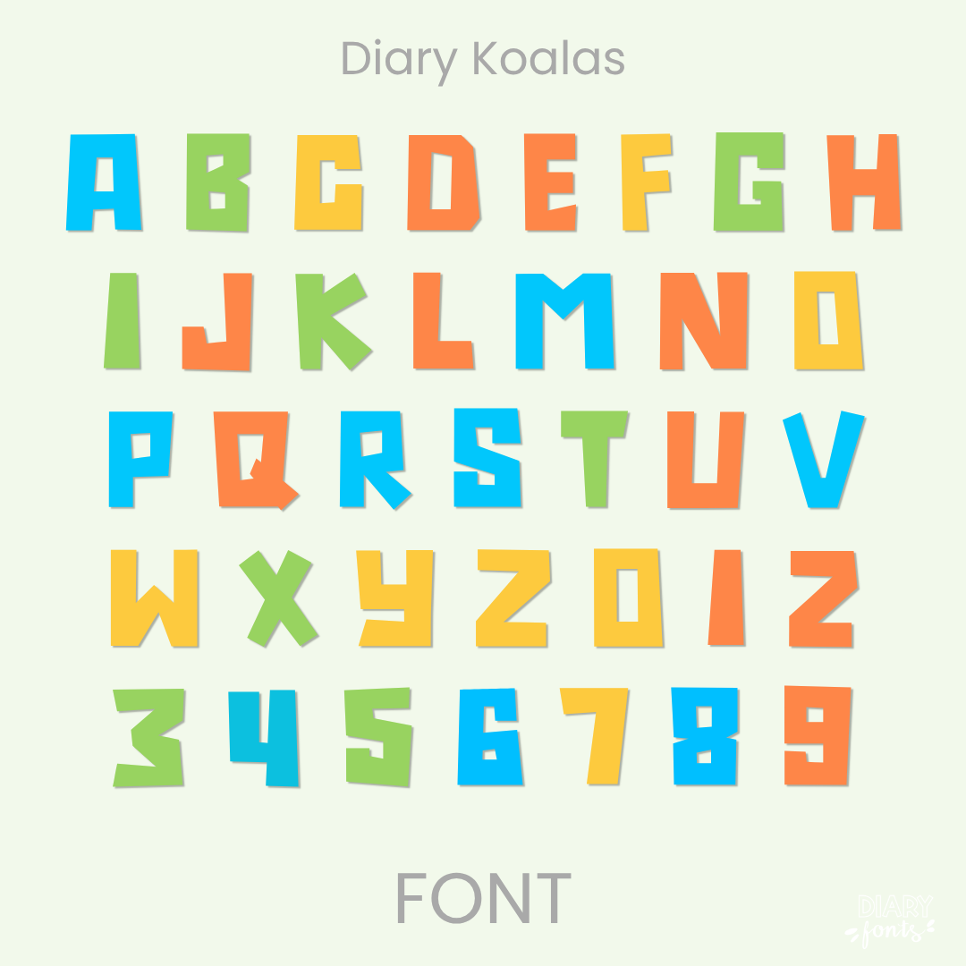 playful and chunky font for teachers and crafters