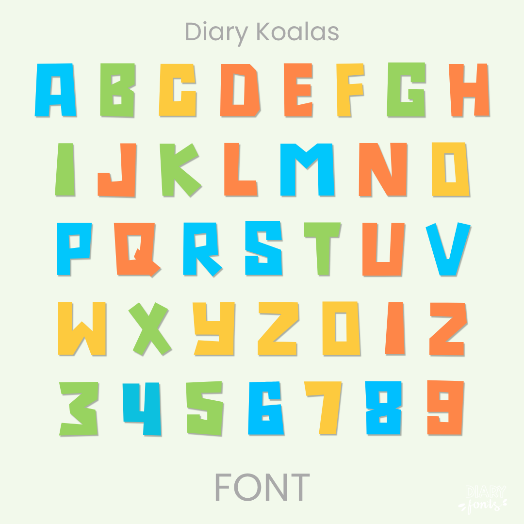 playful and chunky font for teachers and crafters