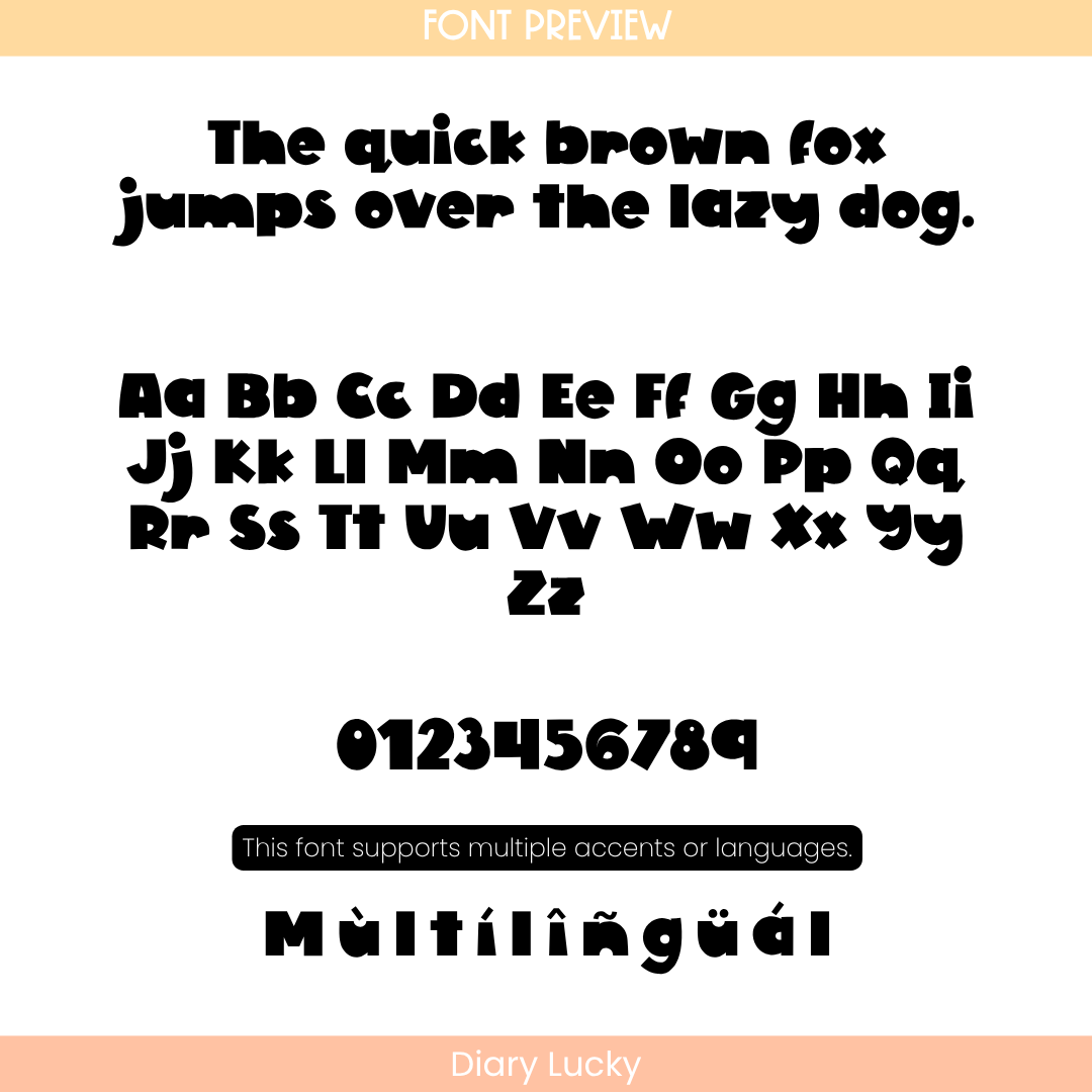 bold and chunky font