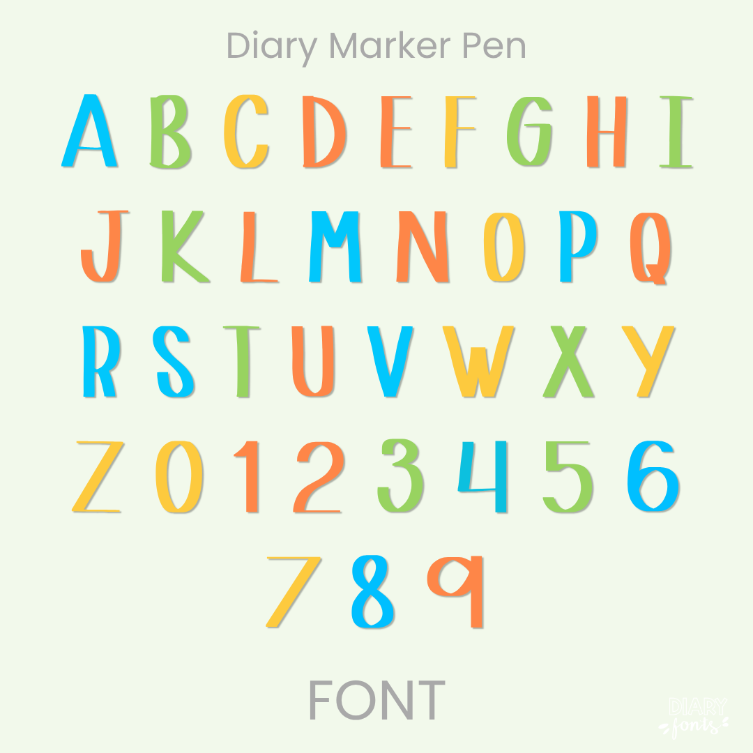 marker handwriting font