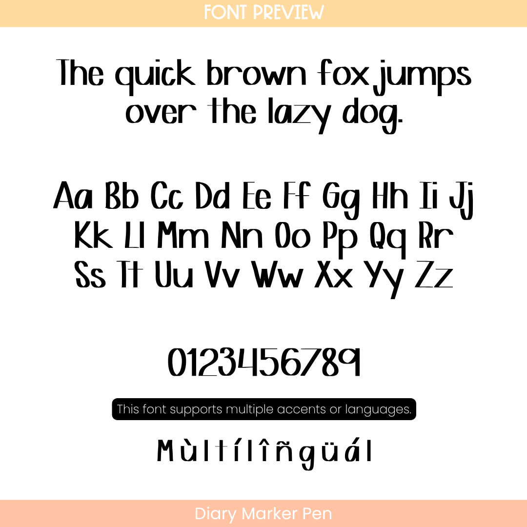 marker pen style font for teachers