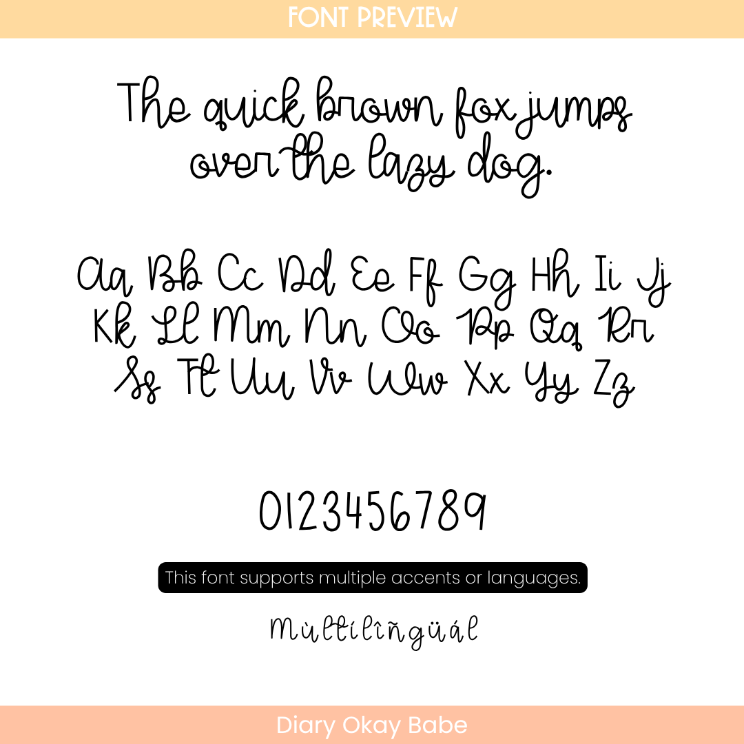 elegant cursive font